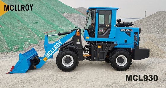 Small hub Axle Compact Articulated Wheel Loader, 42kw 57hp Power Wheeled Front End Wheel Loader