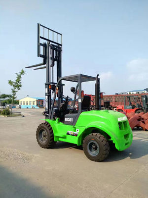 Rate Loading Weight 3000 KG Safe Handling Rough Terrain Forklift Truck Ground Clearance 220 Mm Compact Forklift
