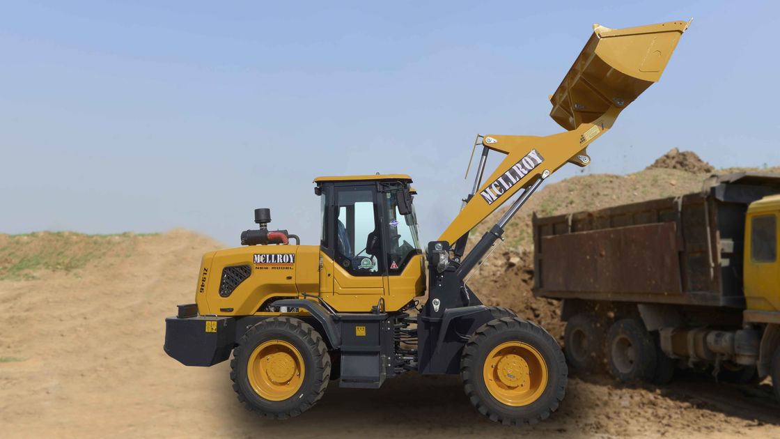 Machanical Joystick Small Wheel Loaders 2500kg Operating Large Hub Axle Wheel Shovel Loader