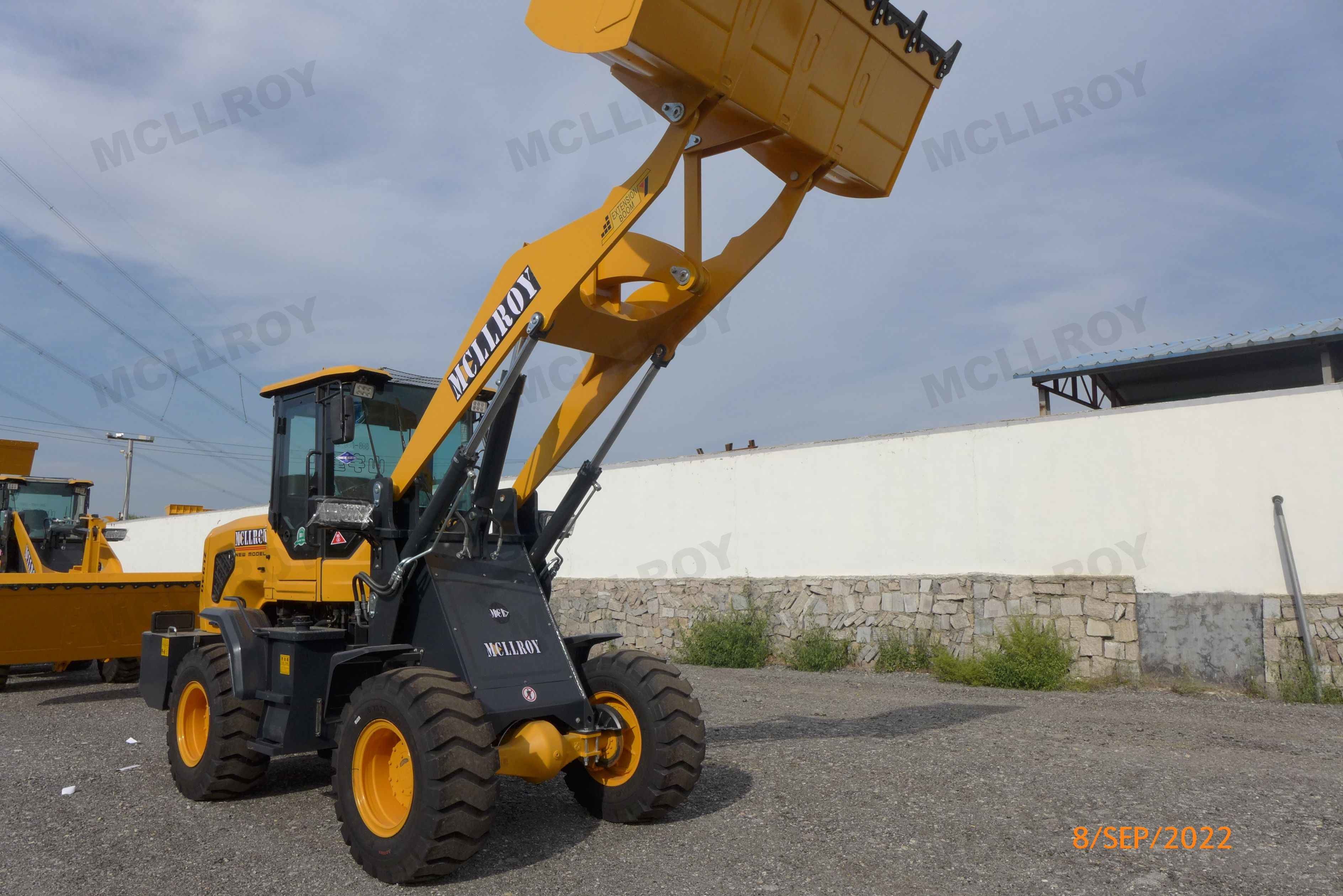 Front End 2t Compact Wheel Loaders With Bucket For Transporting Large Amounts Of Materials