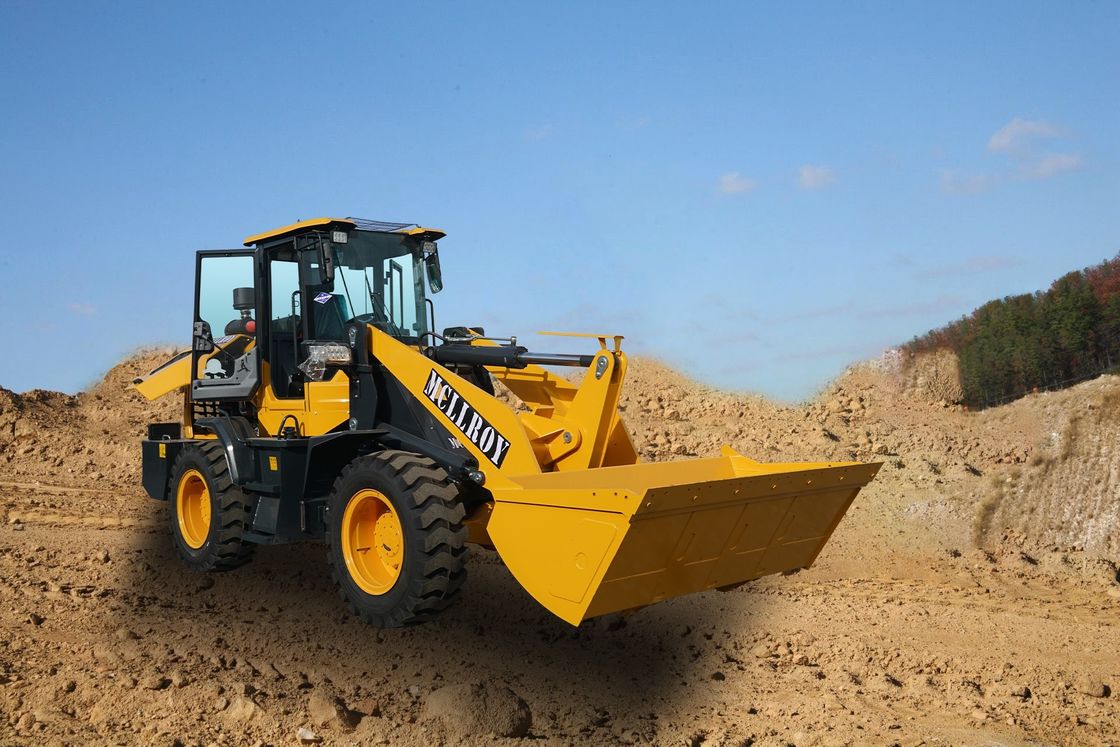 Air Brake Articulated Front Wheel Loader 2400RPM CVT Gearbox