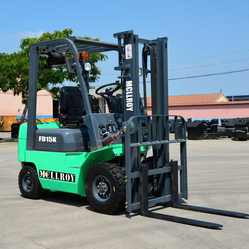 3 Meters Lift Height Diesel Counterweight Forklift FD15 Dynamic Load Sensing Hydraulic Steering System