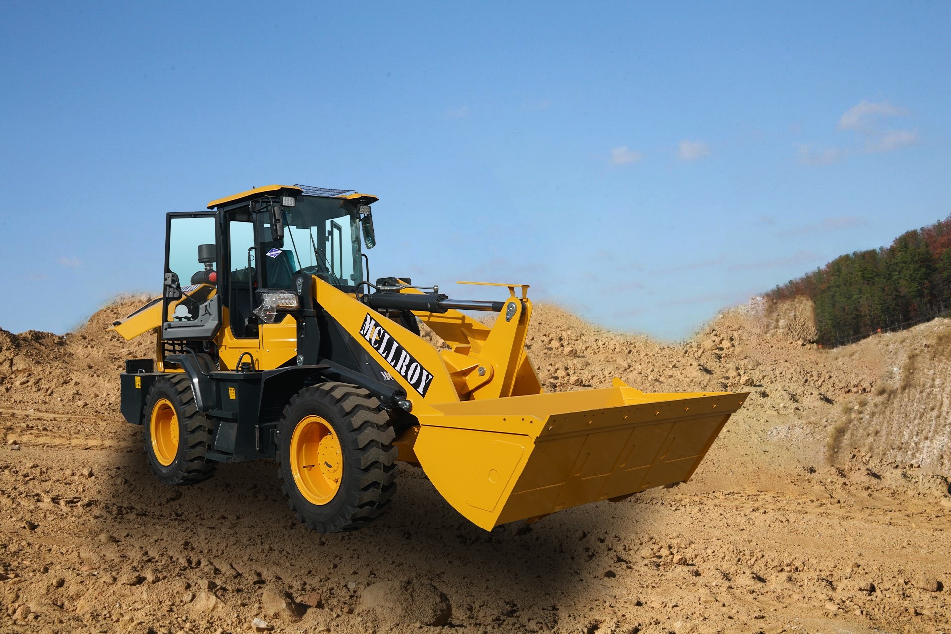 Air Brake Articulated Front Wheel Loader 2400RPM CVT Gearbox