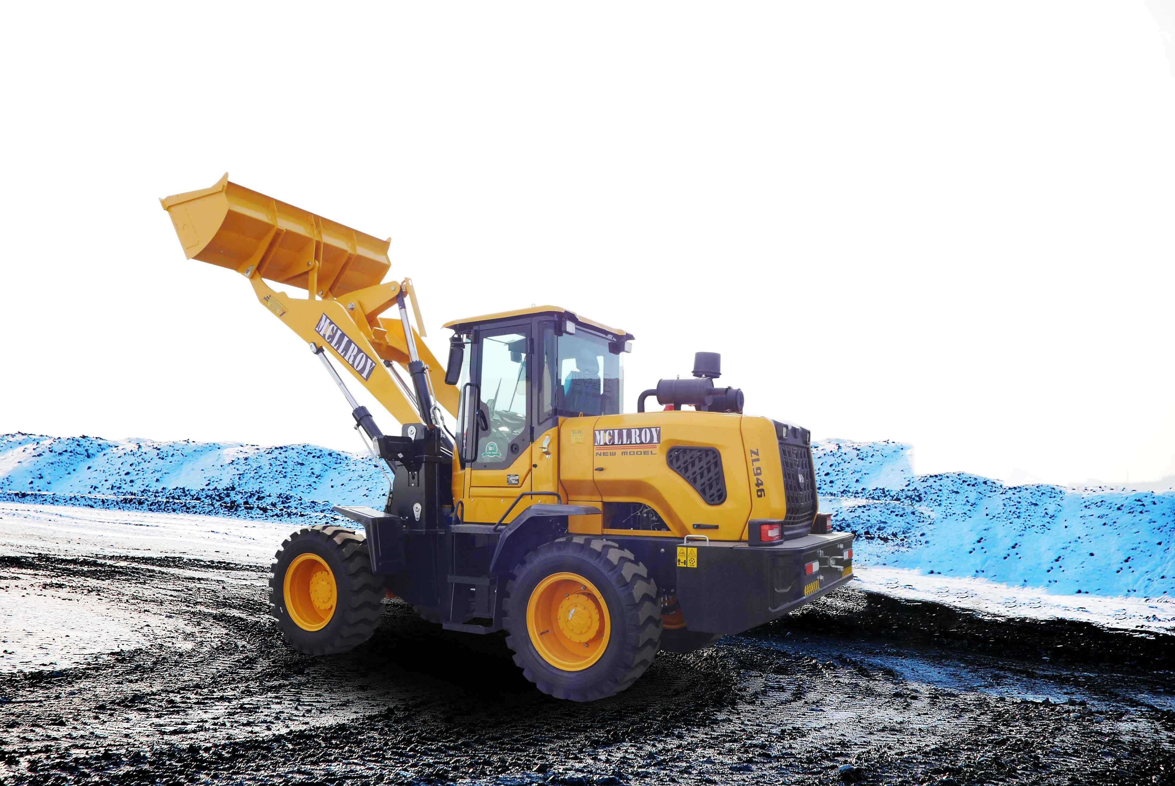 Air Brake Articulated Front Wheel Loader 2400RPM CVT Gearbox