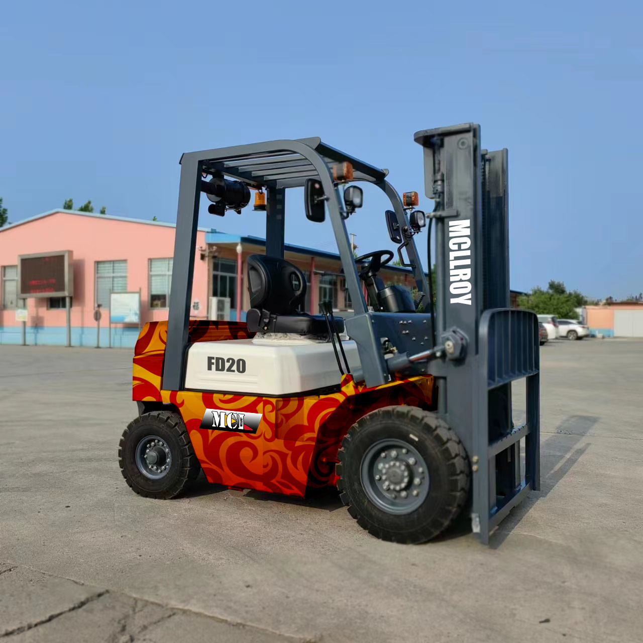 Heavy-Duty Interal Combustion Forklift Truck Overall Length(With/Without Fork) 3523/2453 Mm